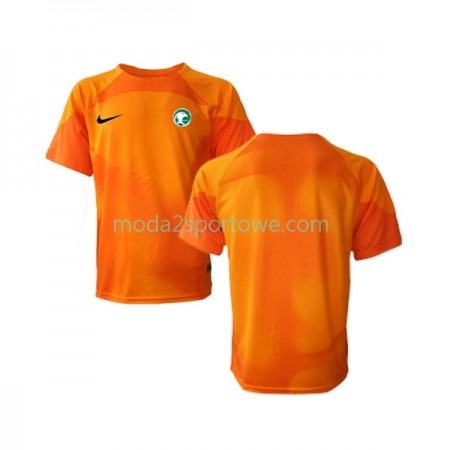 Koszulka Arabia Saudyjska Bramkarska Wyjazdowe Stroje Piłkarskie World Cup 2022 Krótki Rękaw